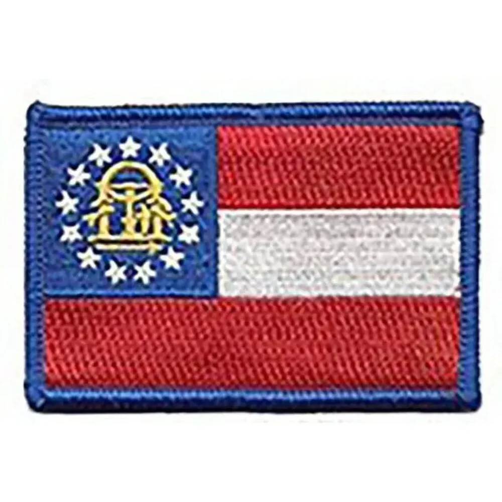 BuckUp Tactical Morale Patch Hook Georgia Atlanta State Patches 3x2